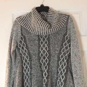 Large grey turtle neck